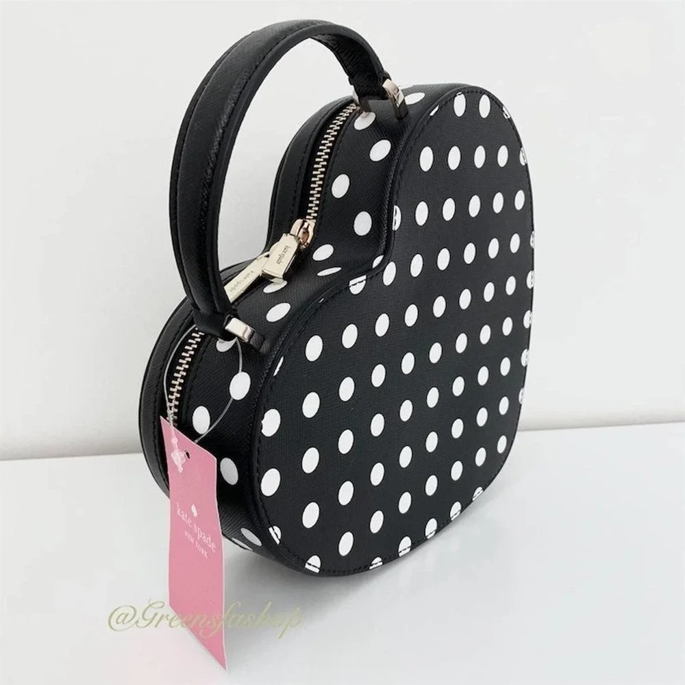 Kate Spade purse Love Shack Heart handbag crossbody in polka dots new
